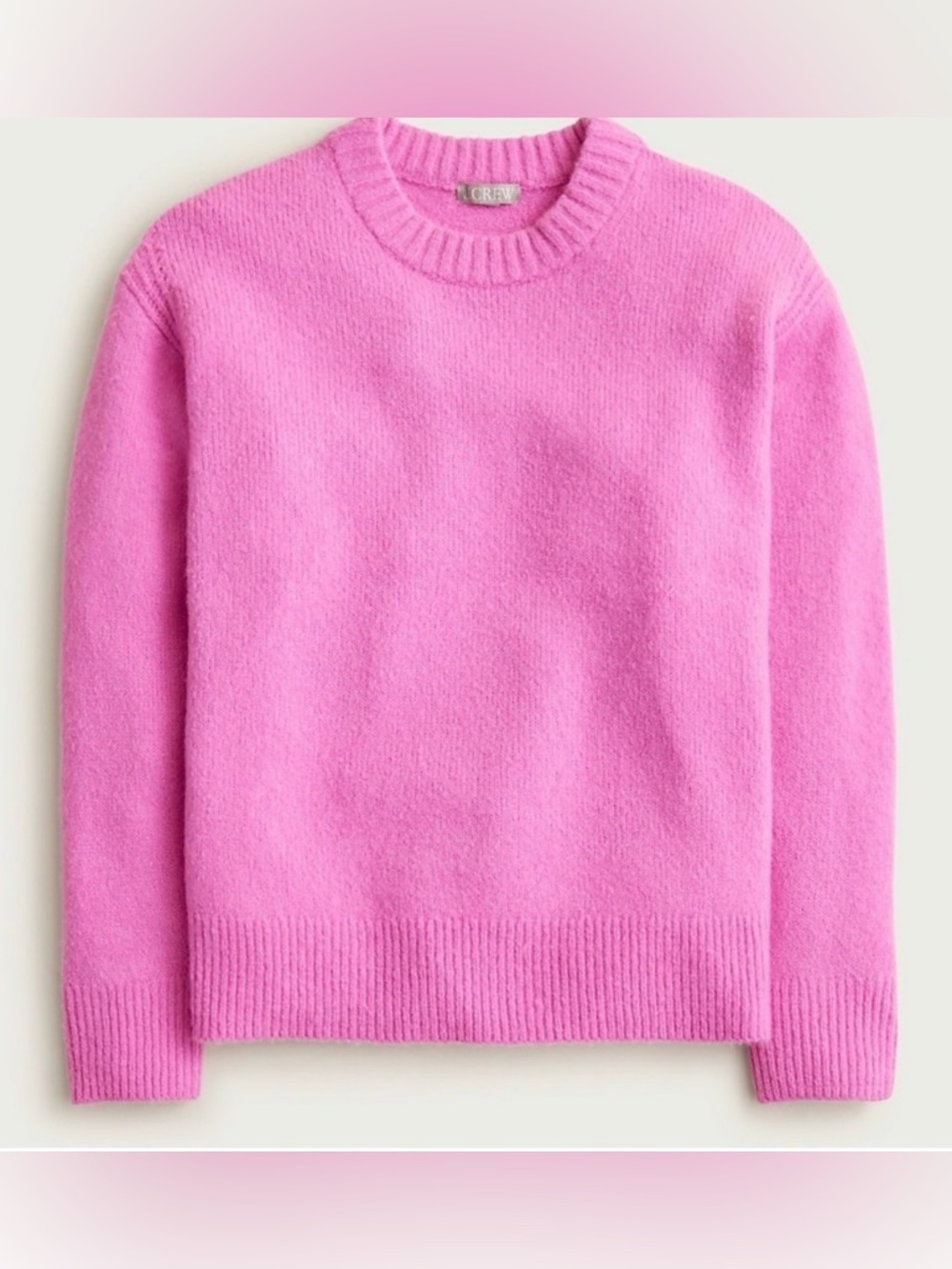 J. Crew Bubblegum Pink Crewneck Sweater